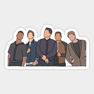 Six60 Band drawing New Zealand Sticker